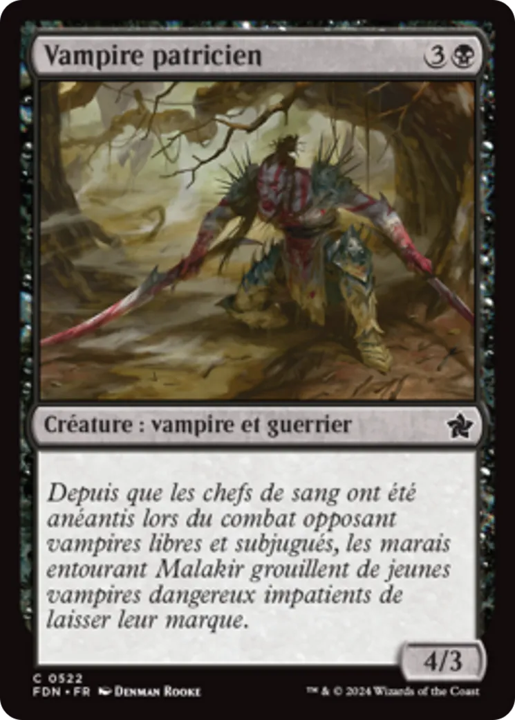 Vampire patricien — Foundations — Magic: The Gathering