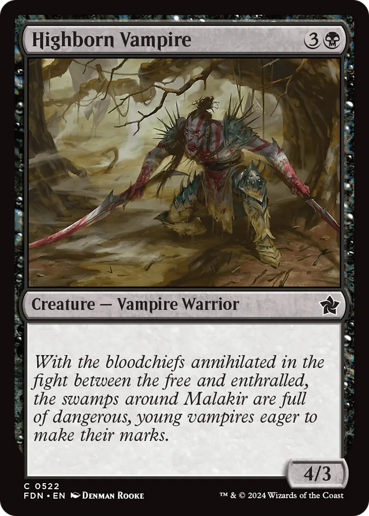 Vampire patricien — Foundations — Magic: The Gathering