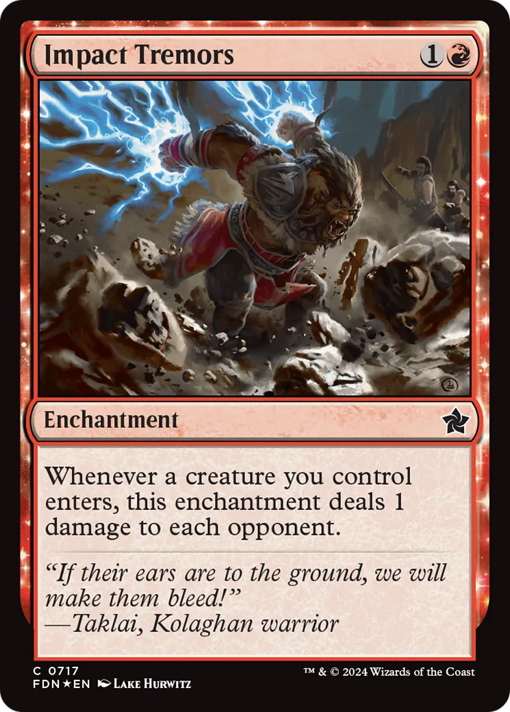 Secousses d'impact — Foundations — Magic: The Gathering