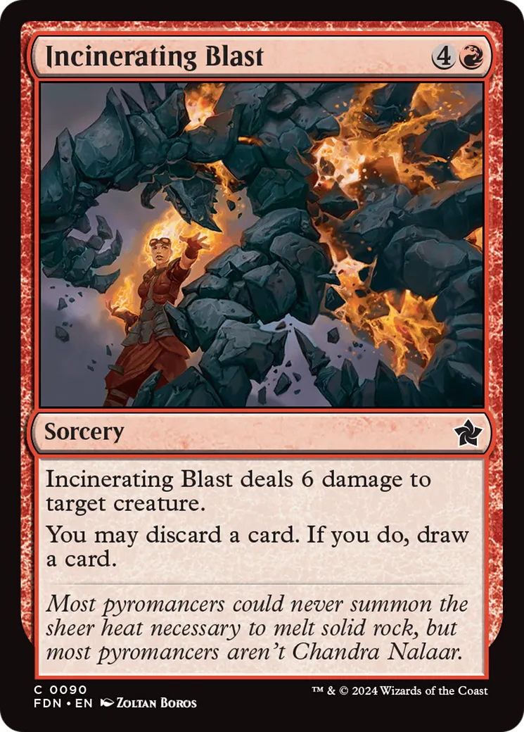 Salve incinératrice — Foundations — Magic: The Gathering