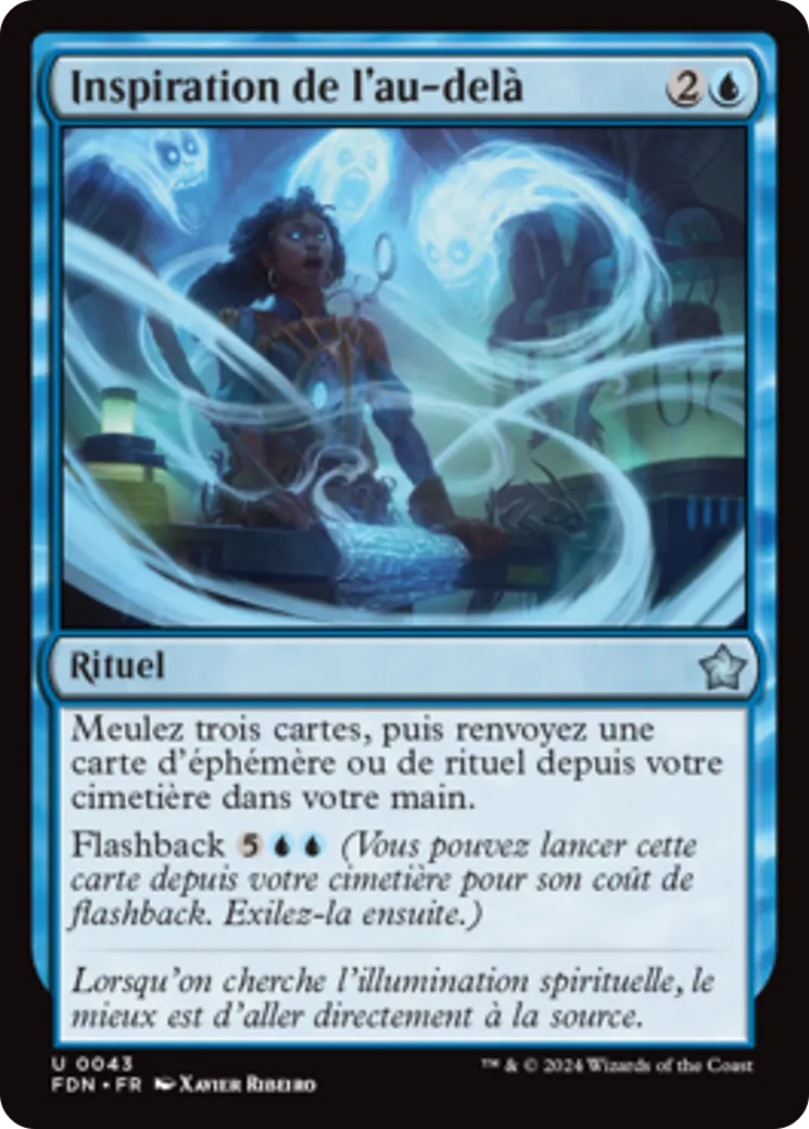 Inspiration de l'au-delà — Foundations — Magic: The Gathering
