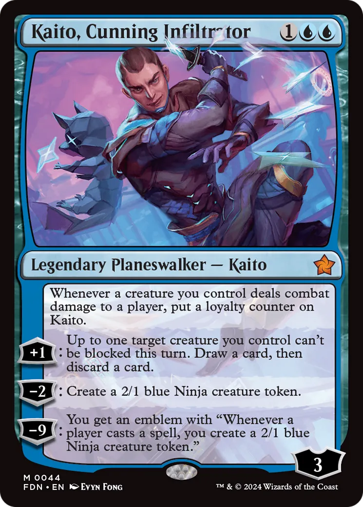 Kaito, Cunning Infiltrator from Foundations - Magic: The Gathering