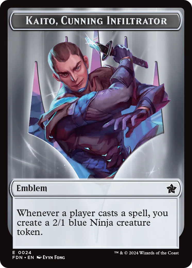 Kaito, Cunning Infiltrator Emblem — Foundations — Magic: The Gathering