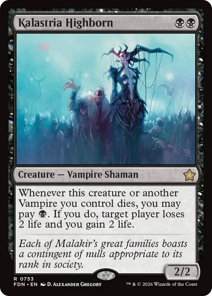 Patricienne des Kalastria — Foundations — Magic: The Gathering
