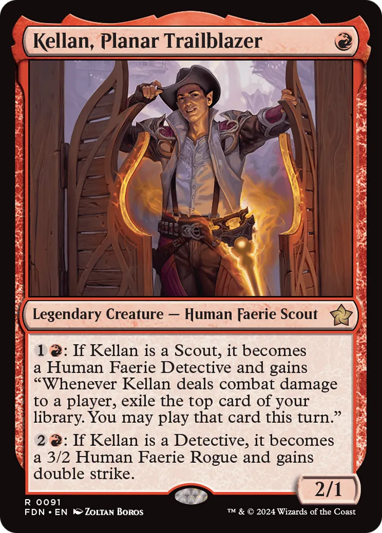Kellan, pionnier planaire — Foundations — Magic: The Gathering