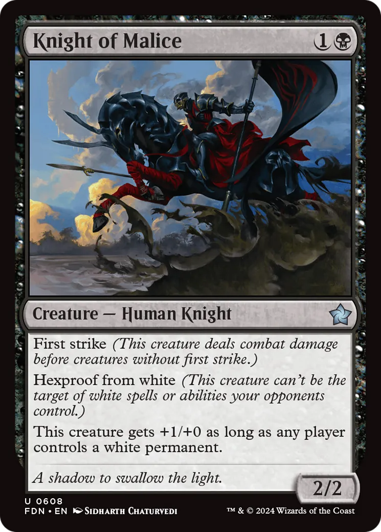 Chevalière de la malice — Foundations — Magic: The Gathering