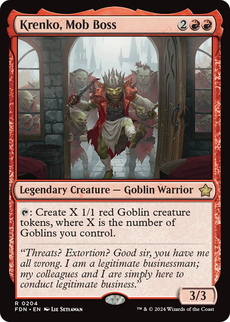 Krenko, Mob Boss — Foundations — Magic: The Gathering