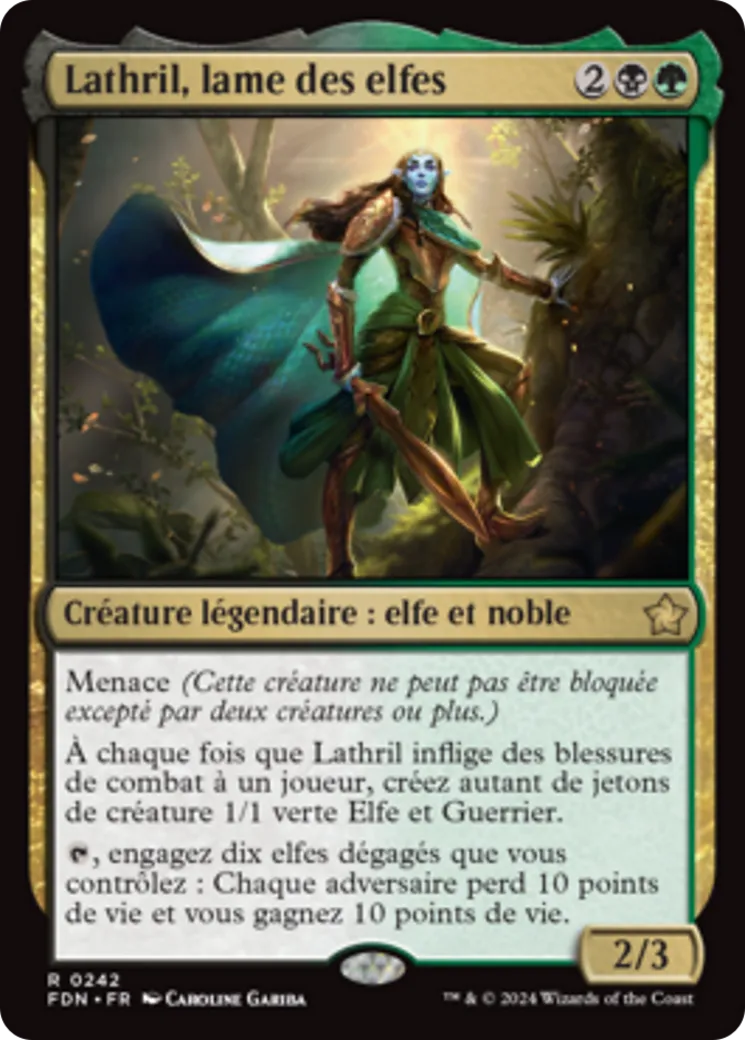 Lathril, lame des elfes — Foundations — Magic: The Gathering