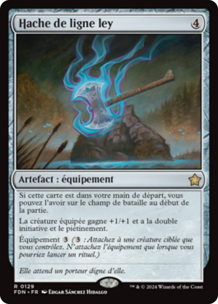 Hache de ligne ley — Foundations — Magic: The Gathering