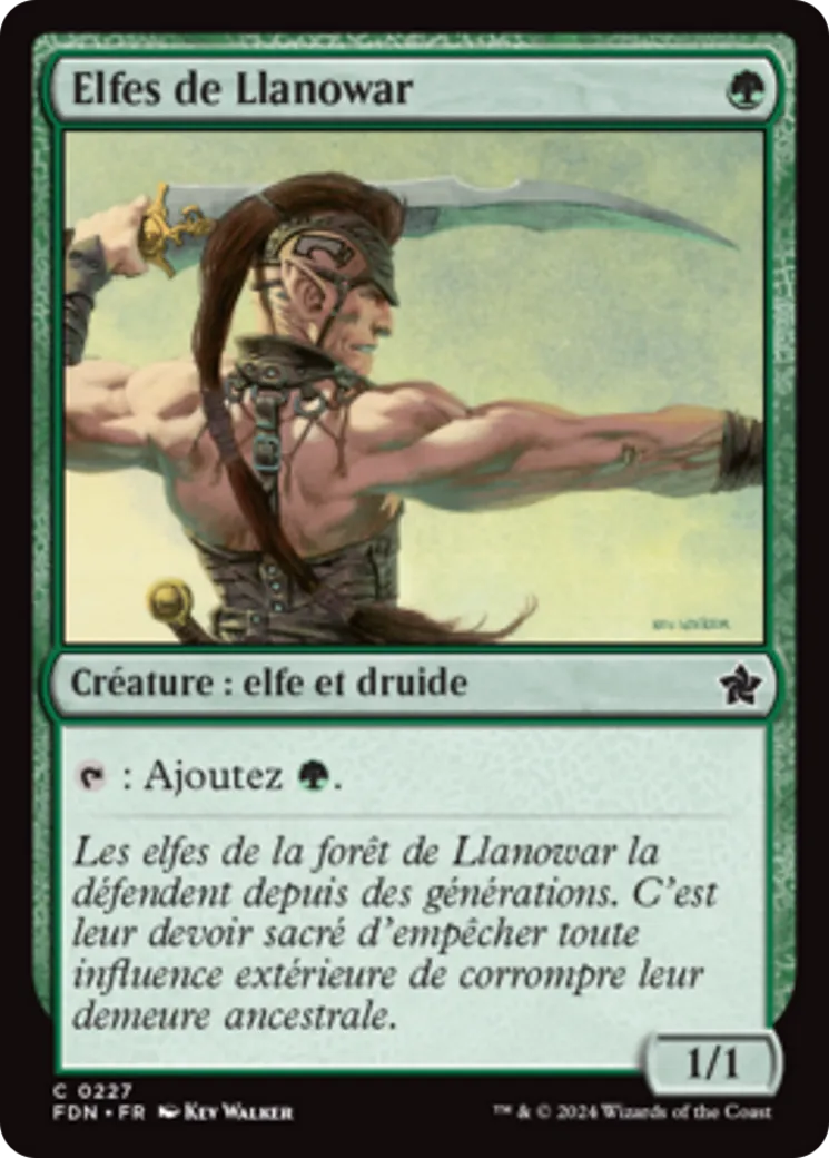 Elfes de Llanowar — Foundations — Magic: The Gathering