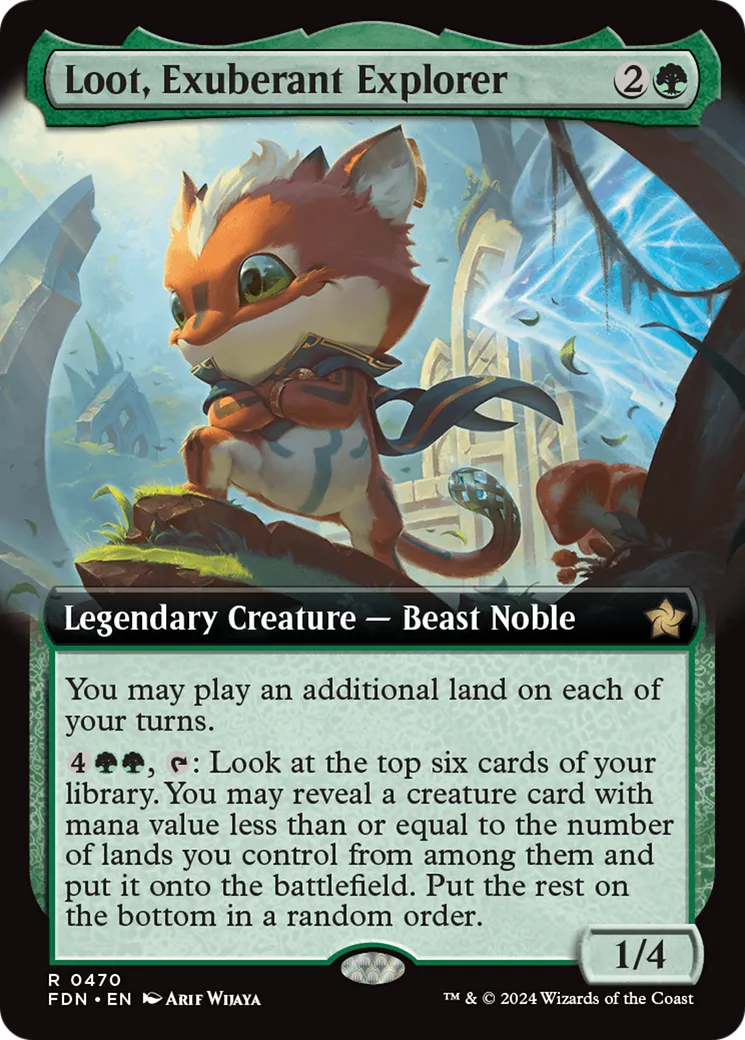 Loot, Exuberant Explorer — Foundations — Magic: The Gathering