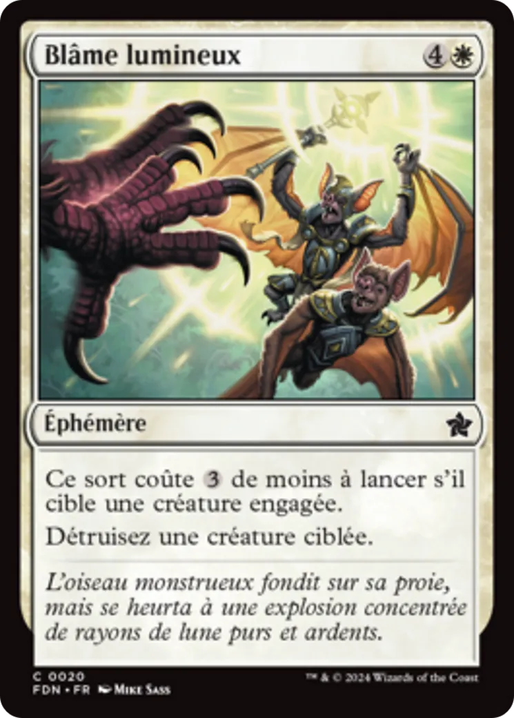 Blâme lumineux — Foundations — Magic: The Gathering