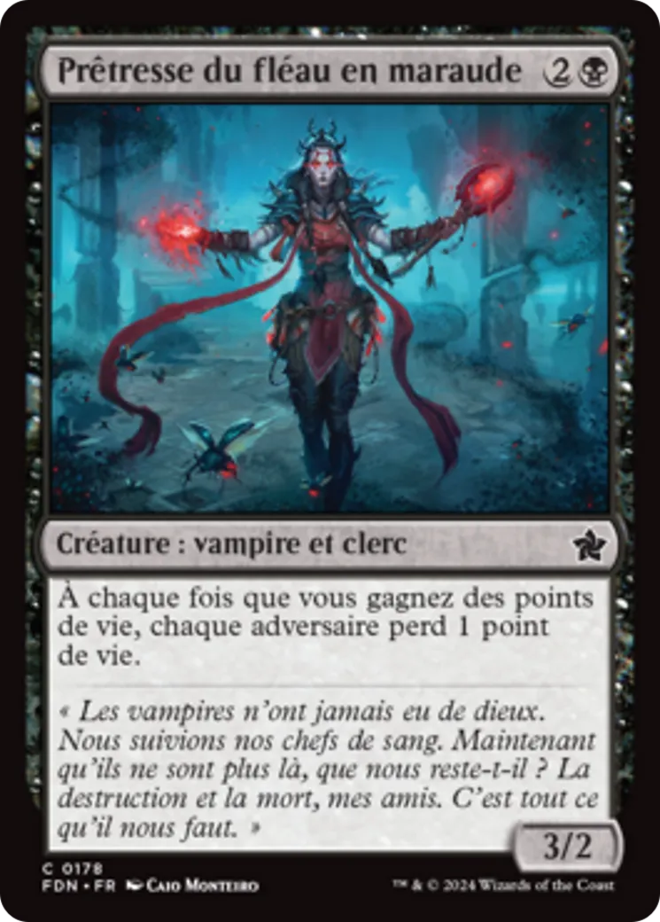 Prêtresse du fléau en maraude — Foundations — Magic: The Gathering