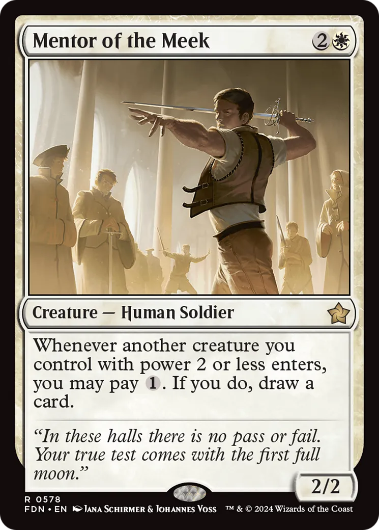 Mentor des humbles — Foundations — Magic: The Gathering