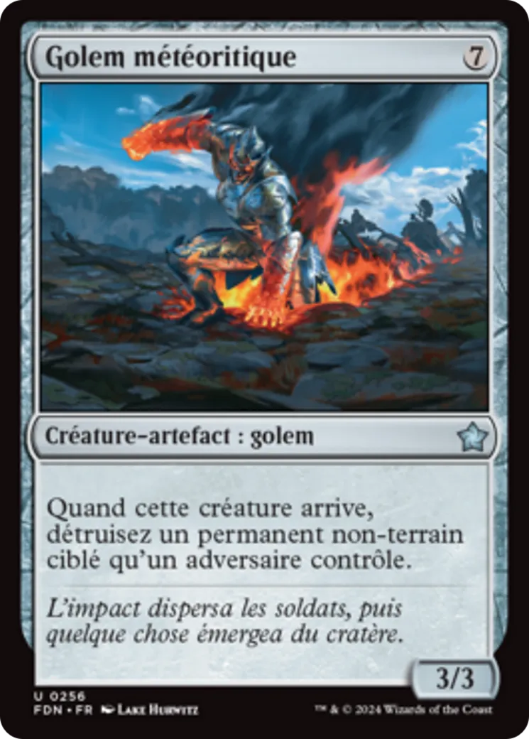 Golem météoritique — Foundations — Magic: The Gathering