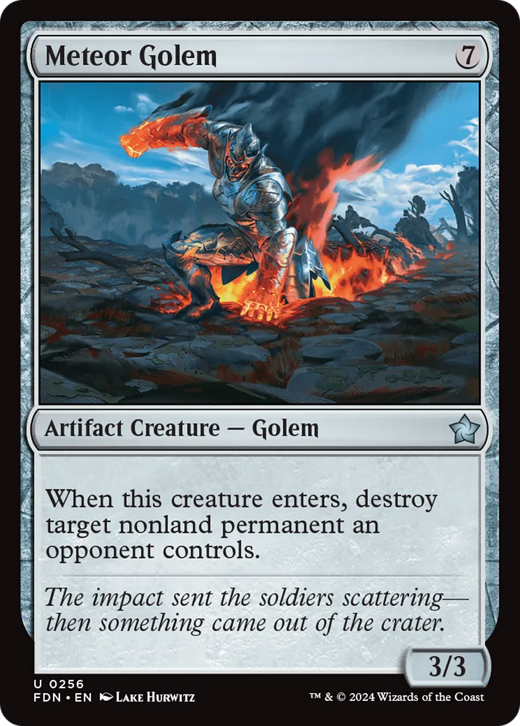 Golem météoritique — Foundations — Magic: The Gathering