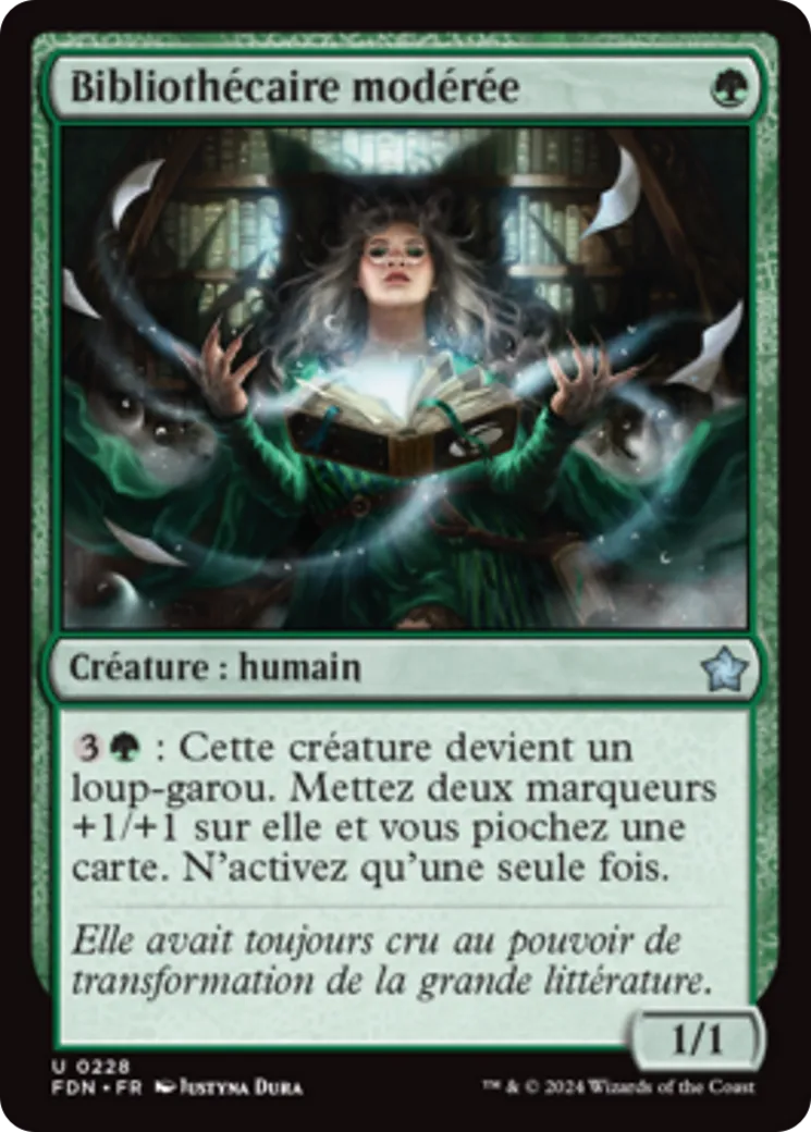 Bibliothécaire modérée — Foundations — Magic: The Gathering