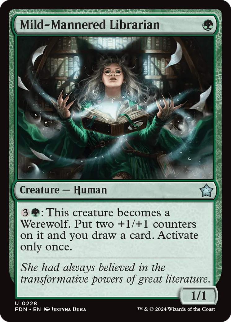 Bibliothécaire modérée — Foundations — Magic: The Gathering