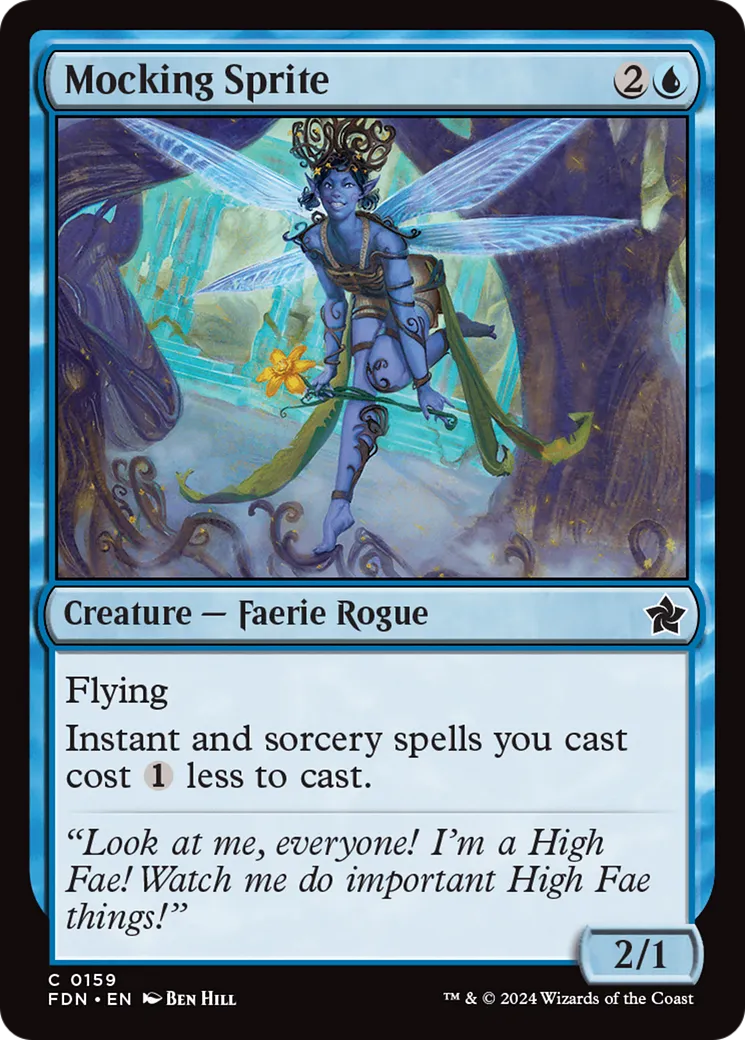 Mocking Sprite — Foundations — Magic: The Gathering