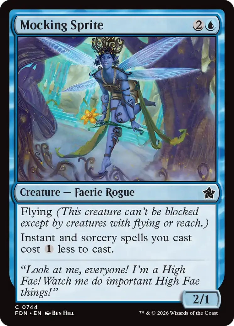 Farfadette moqueuse — Foundations — Magic: The Gathering
