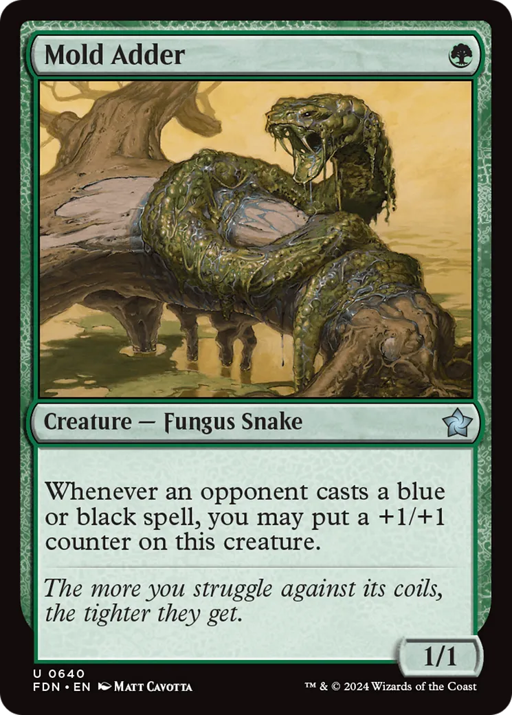 Vipère de moisissure — Foundations — Magic: The Gathering