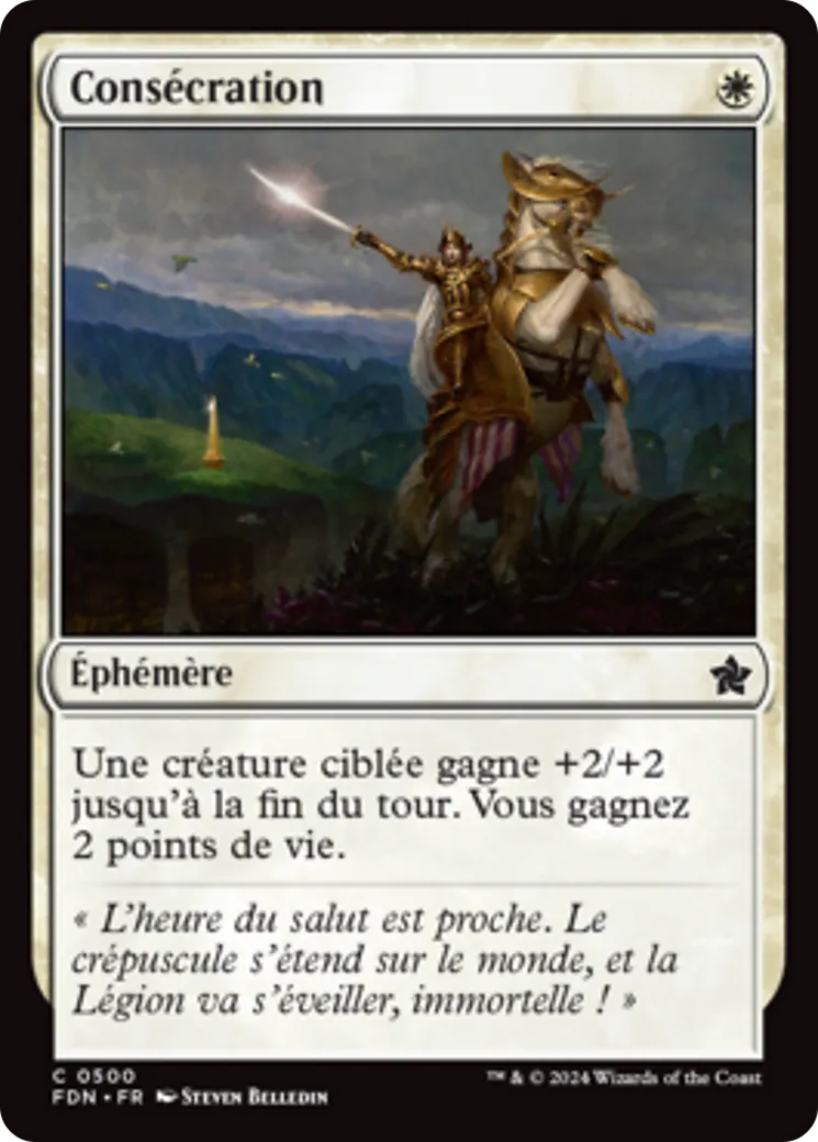 Consécration — Foundations — Magic: The Gathering