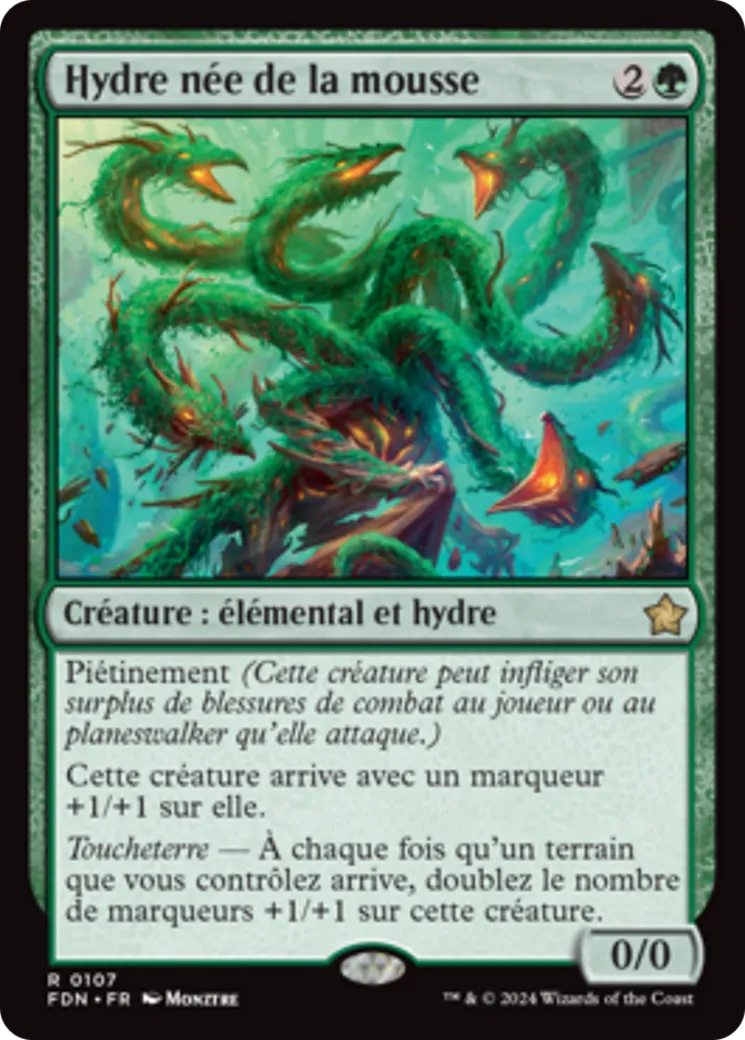 Hydre née de la mousse — Foundations — Magic: The Gathering