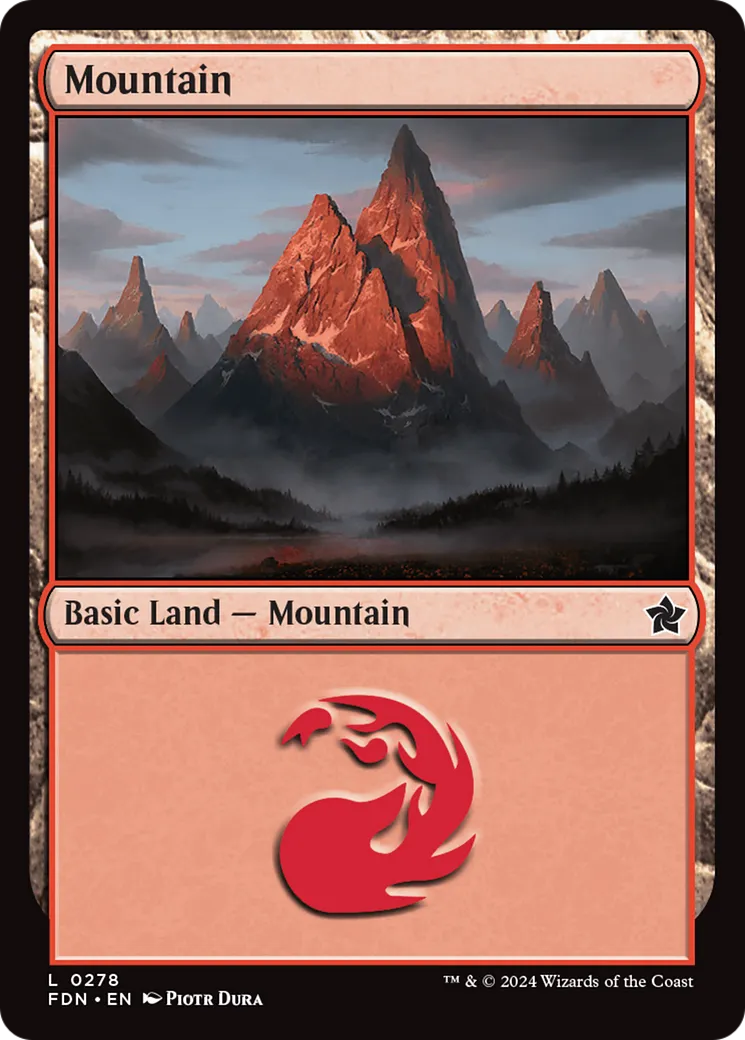 Mountain — Foundations — Magic: The Gathering