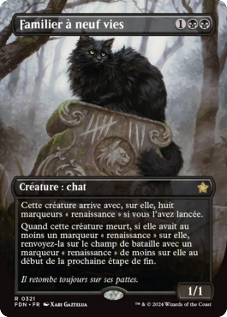 Familier à neuf vies — Foundations — Magic: The Gathering