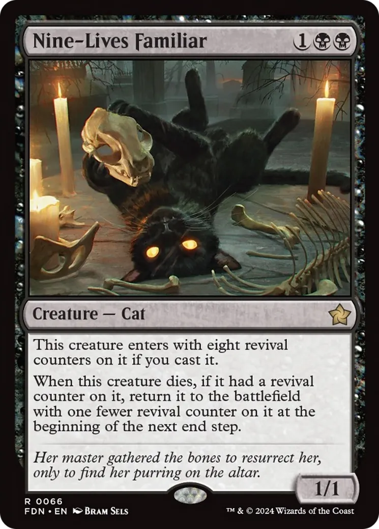 Familier à neuf vies — Foundations — Magic: The Gathering
