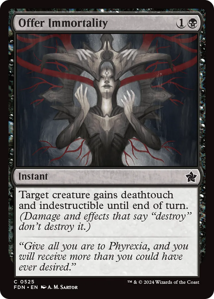 Offrir l'immortalité — Foundations — Magic: The Gathering