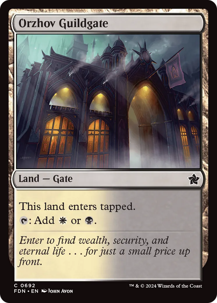 Porte de la guilde d'Orzhov — Foundations — Magic: The Gathering