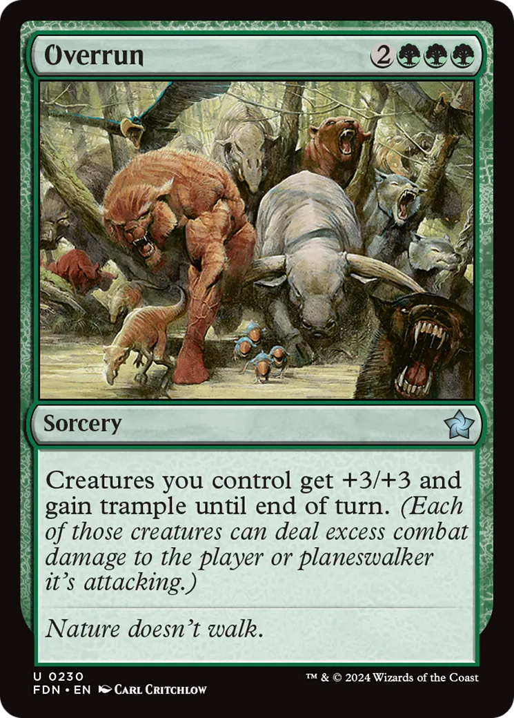Overrun — Foundations — Magic: The Gathering