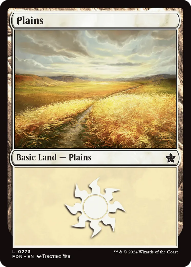 Plains — Foundations — Magic: The Gathering