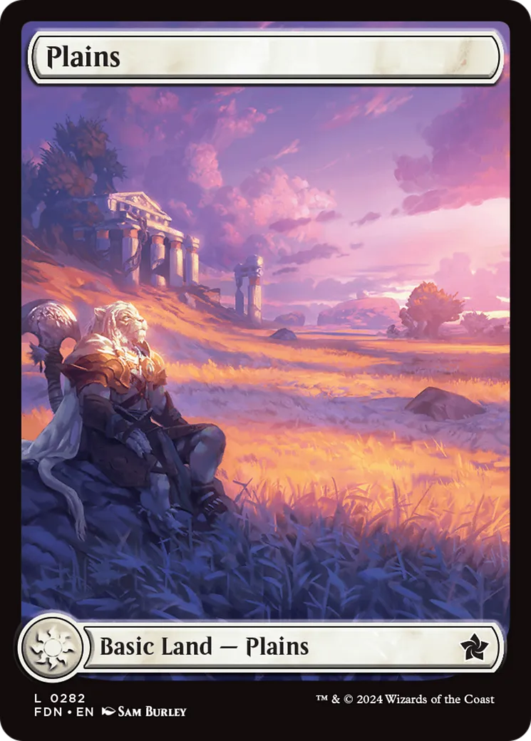 Plains — Foundations — Magic: The Gathering