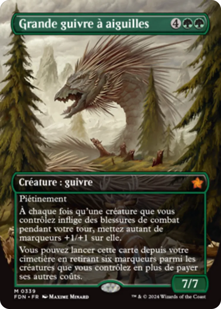 Grande guivre à aiguilles — Foundations — Magic: The Gathering