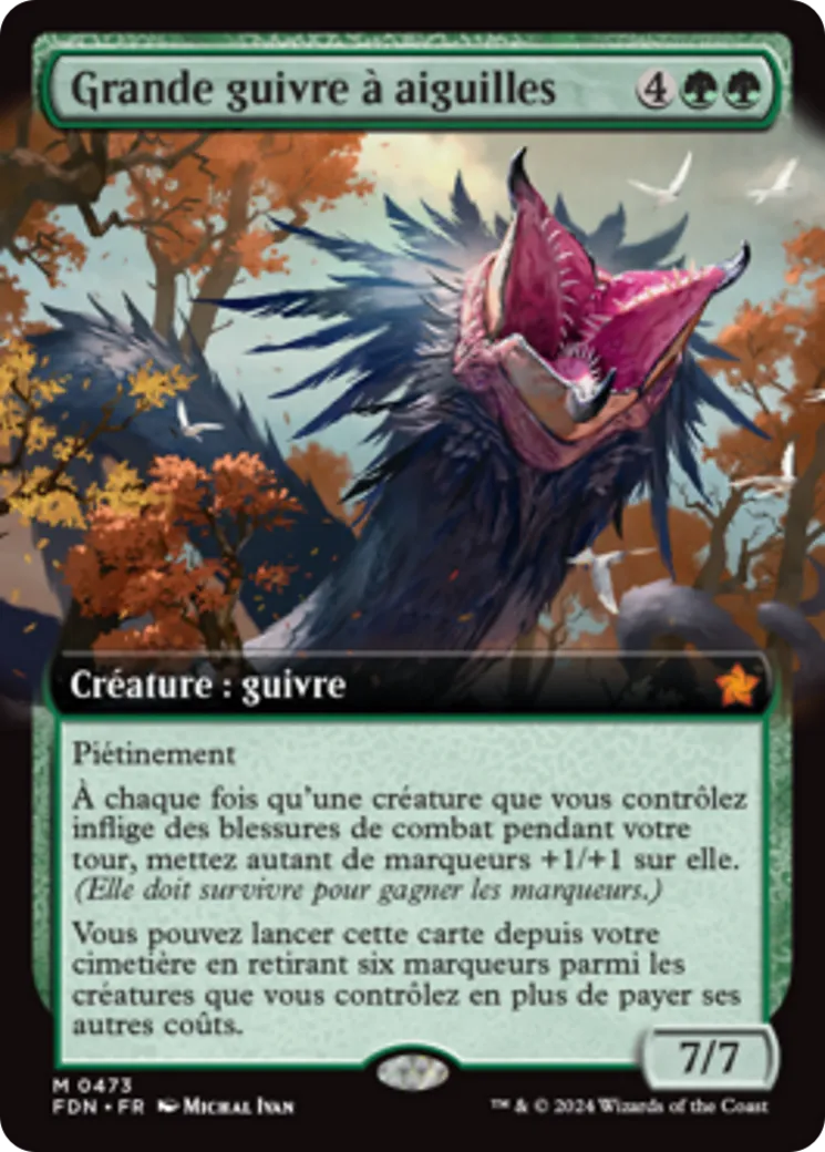 Grande guivre à aiguilles — Foundations — Magic: The Gathering