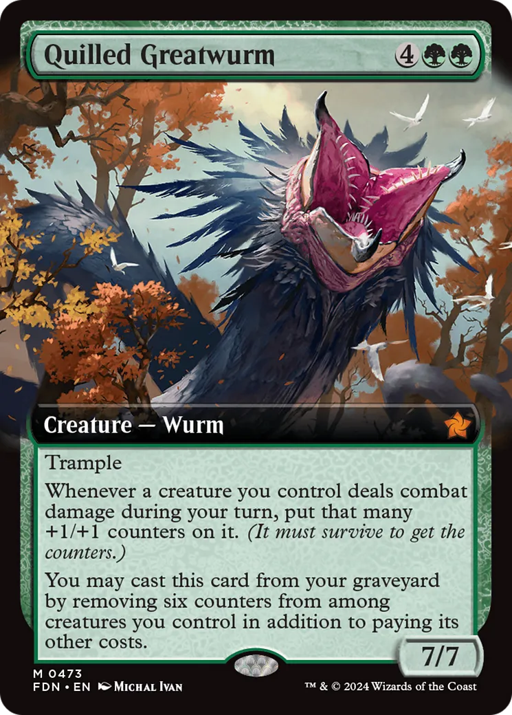 Quilled Greatwurm — Foundations — Magic: The Gathering