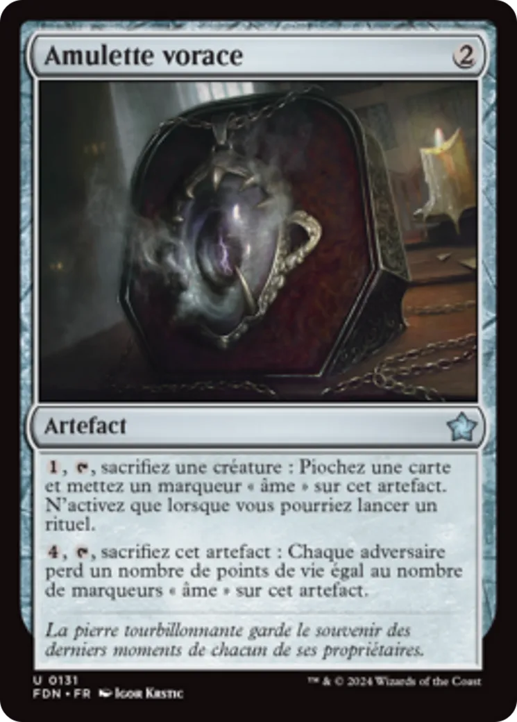 Amulette vorace — Foundations — Magic: The Gathering