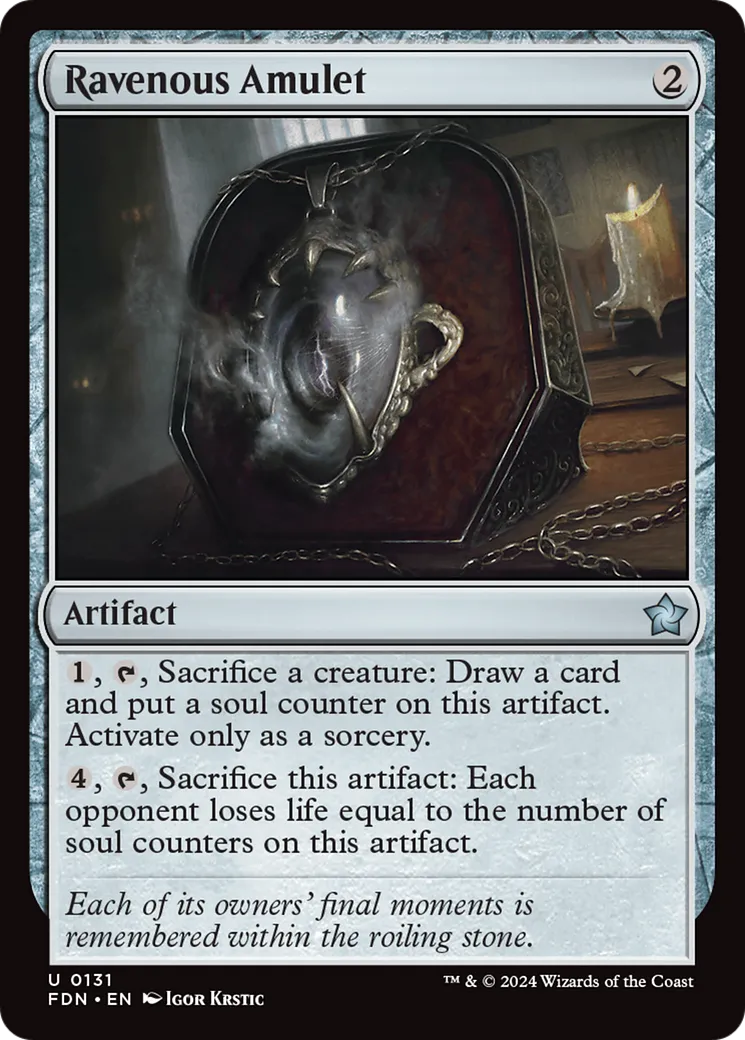 Amulette vorace — Foundations — Magic: The Gathering