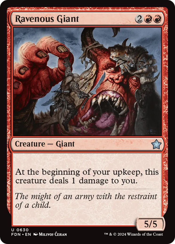 Ravenous Giant — Foundations — Magic: The Gathering