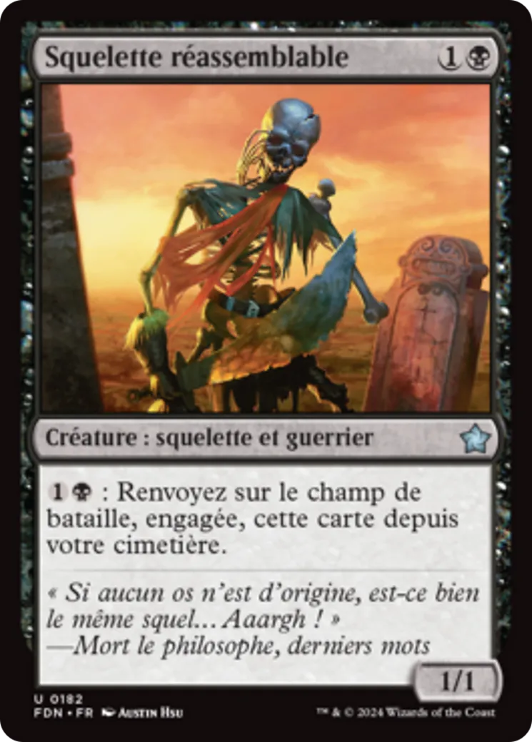 Squelette réassemblable — Foundations — Magic: The Gathering