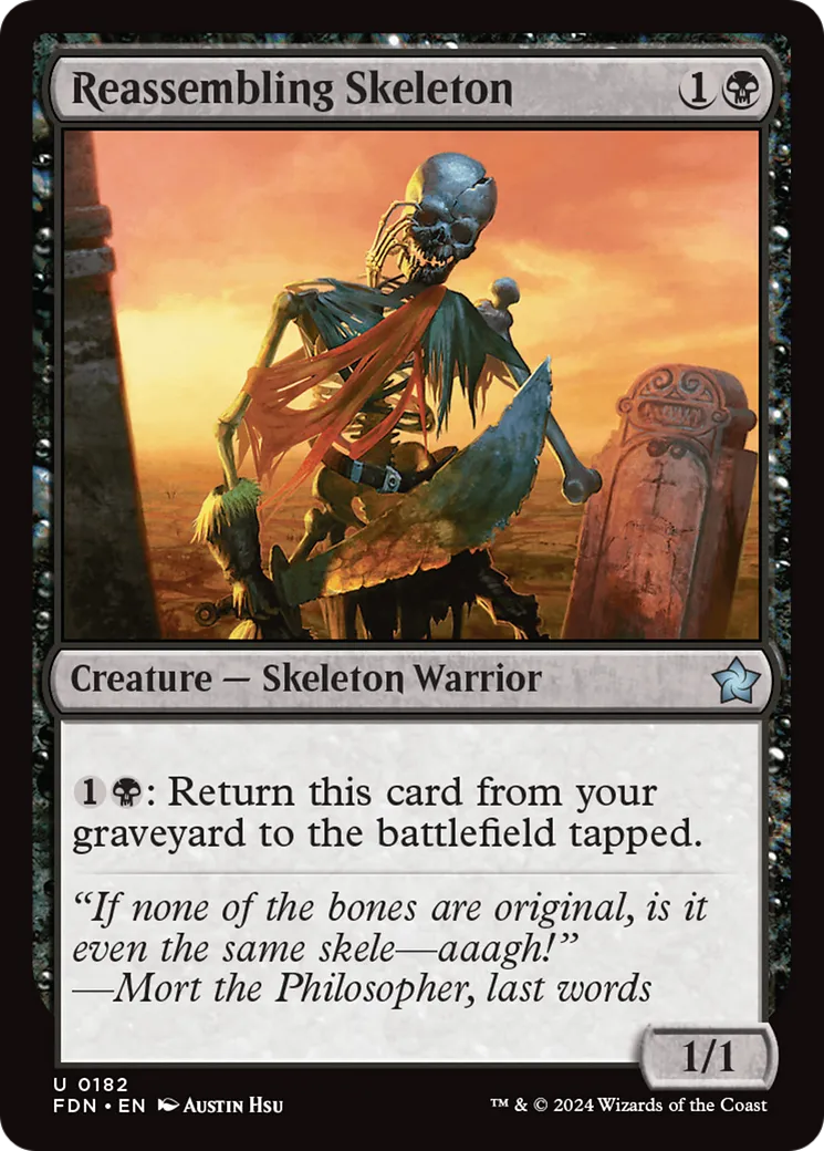 Squelette réassemblable — Foundations — Magic: The Gathering
