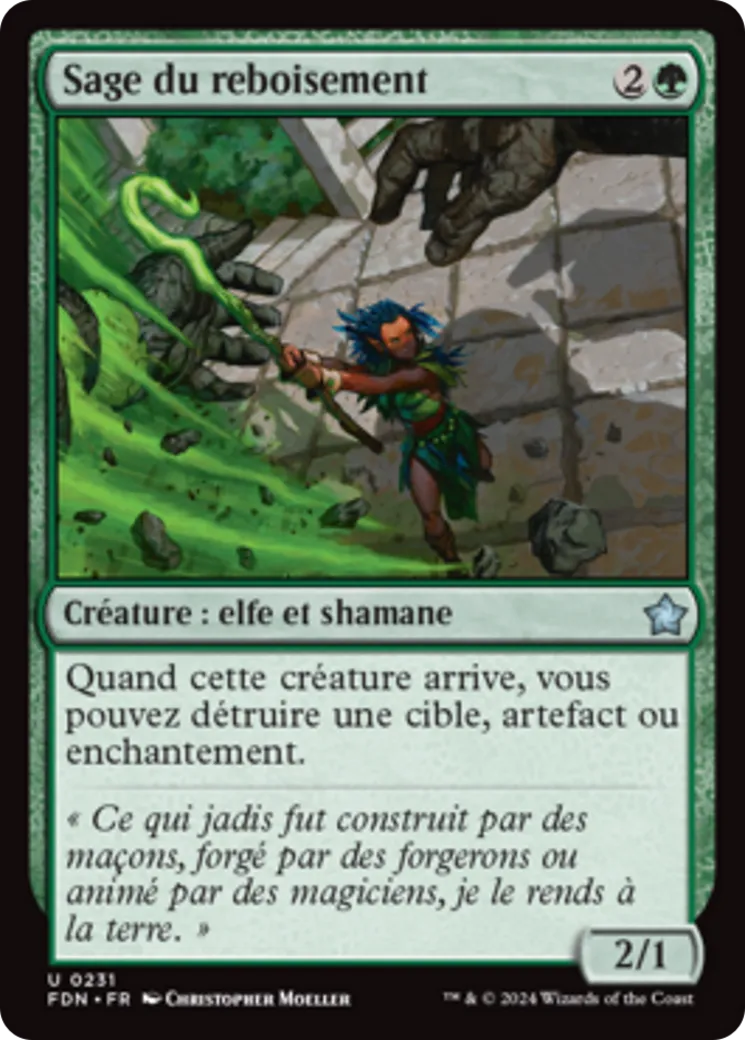 Sage du reboisement — Foundations — Magic: The Gathering