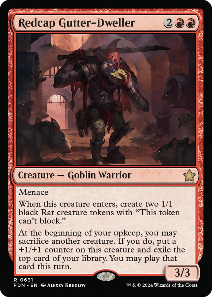 Égoutier bonnet-rouge — Foundations — Magic: The Gathering