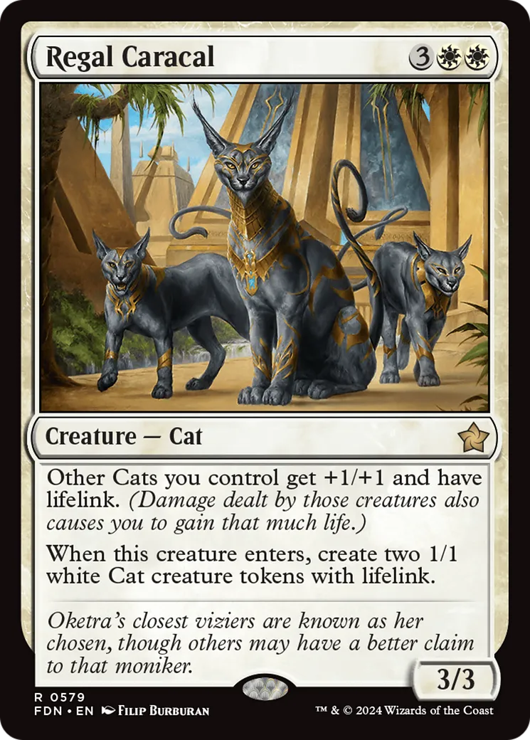 Caracal royal — Foundations — Magic: The Gathering