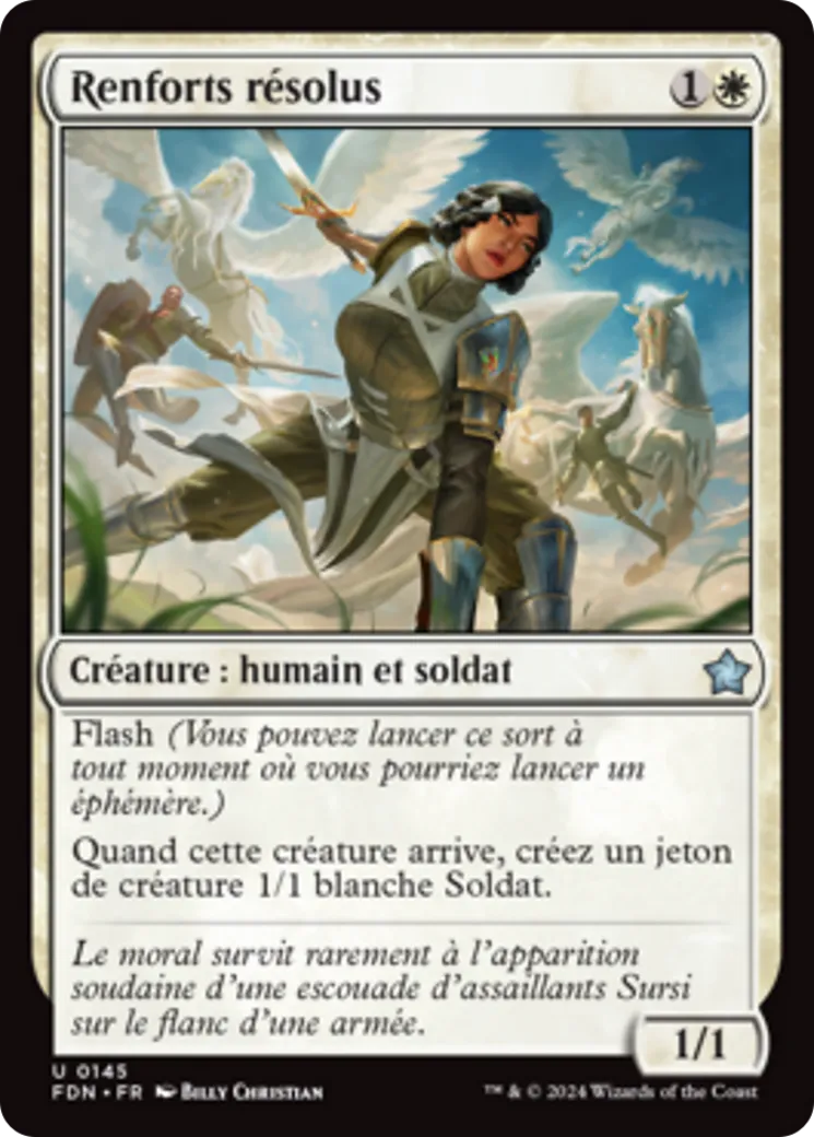 Renforts résolus — Foundations — Magic: The Gathering
