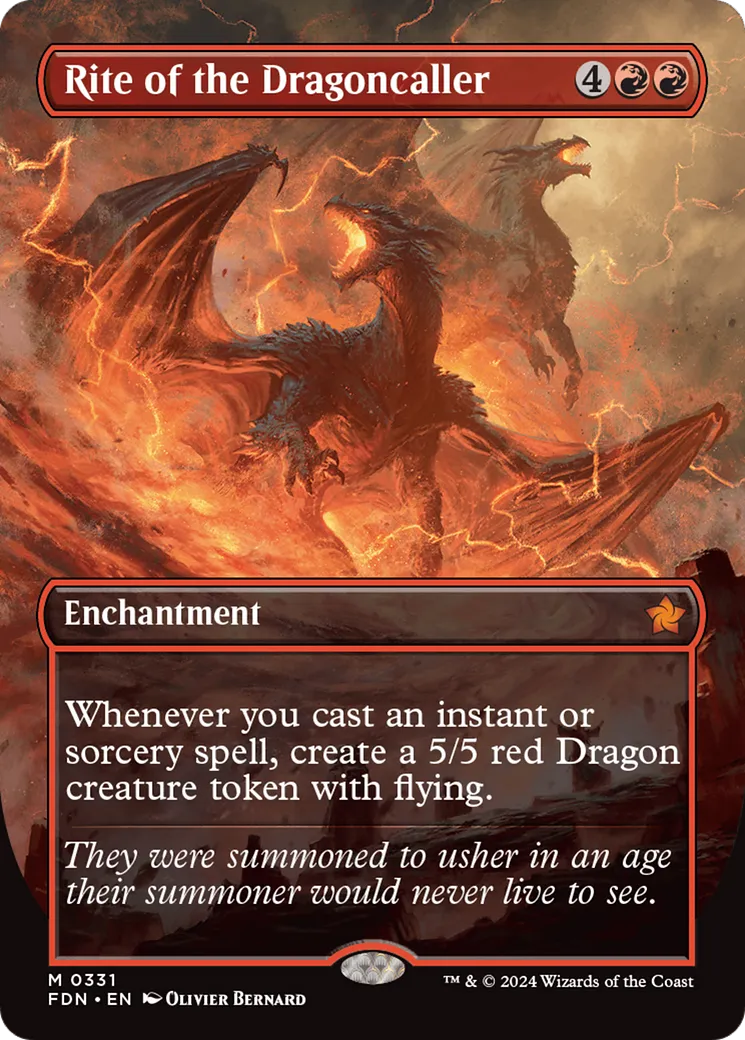 Rite of the Dragoncaller from Foundations - Magic: The Gathering
