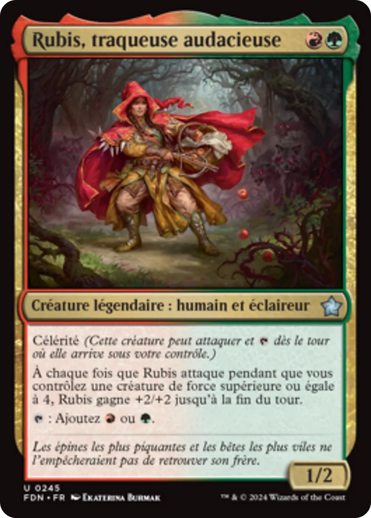 Rubis, traqueuse audacieuse — Foundations — Magic: The Gathering