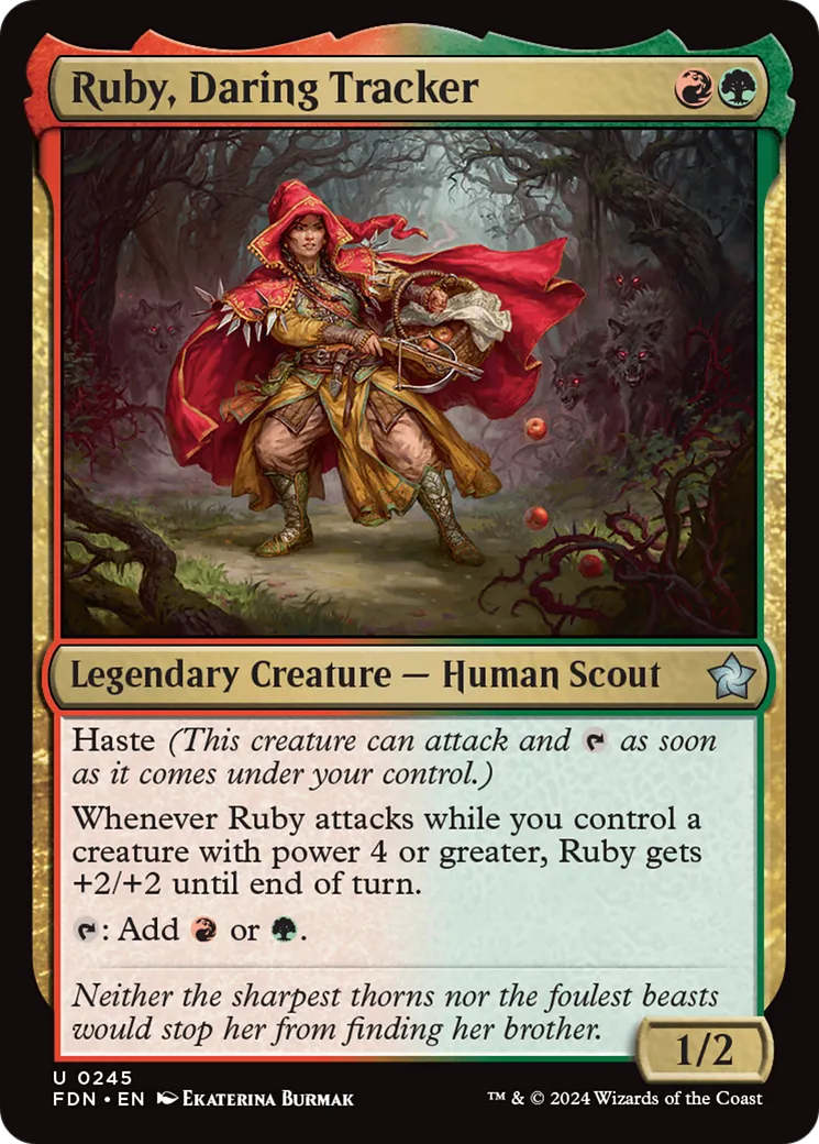 Rubis, traqueuse audacieuse — Foundations — Magic: The Gathering